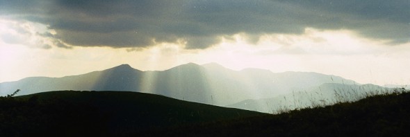 zachód słońca w Alpach Rodniańskich